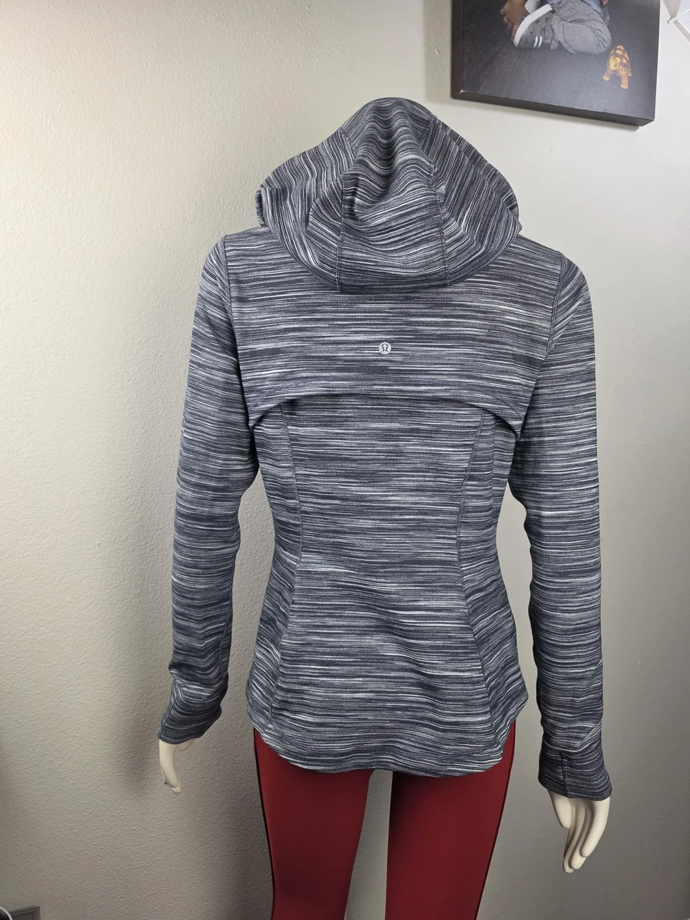 lululemon athletica Heathered Blue Zip-Up Hoodie